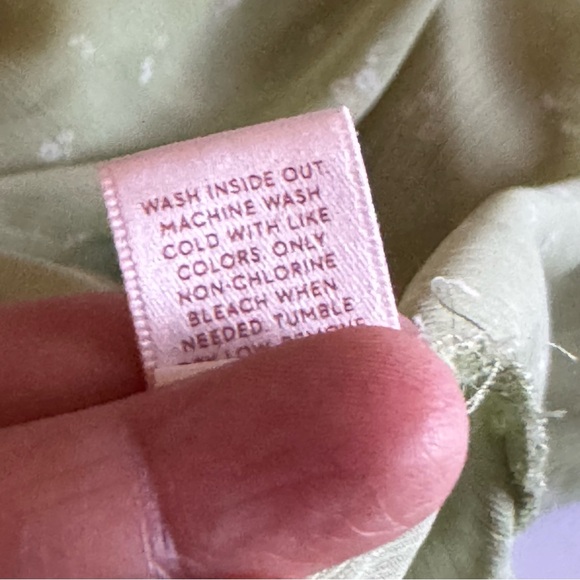 lc lauren conrad top Woman’s Small 3/4 Sleeve Green Pistachio - Picture 12 of 13